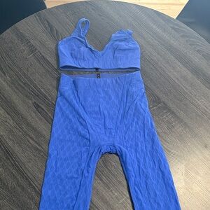 Savage X Fenty Cobalt Blue Sports Top and Leggings